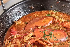 arroz caldoso con bogabante